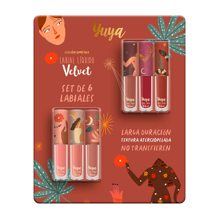 Yuya Mini Labiales Velvet 6 Pzas — Imagen 1 de 4
