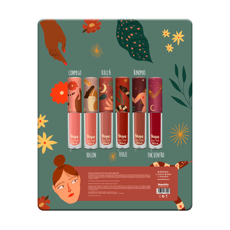Yuya Mini Labiales Velvet 6 Pzas — Imagen 2 de 4
