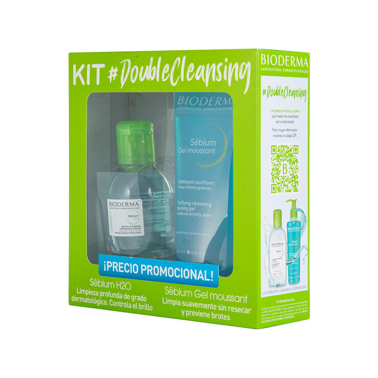 Kit Doble Limpieza, Sébium Gel Moussant 200 ml + Sébium H2O 100 ml — Imagen 4 de 4