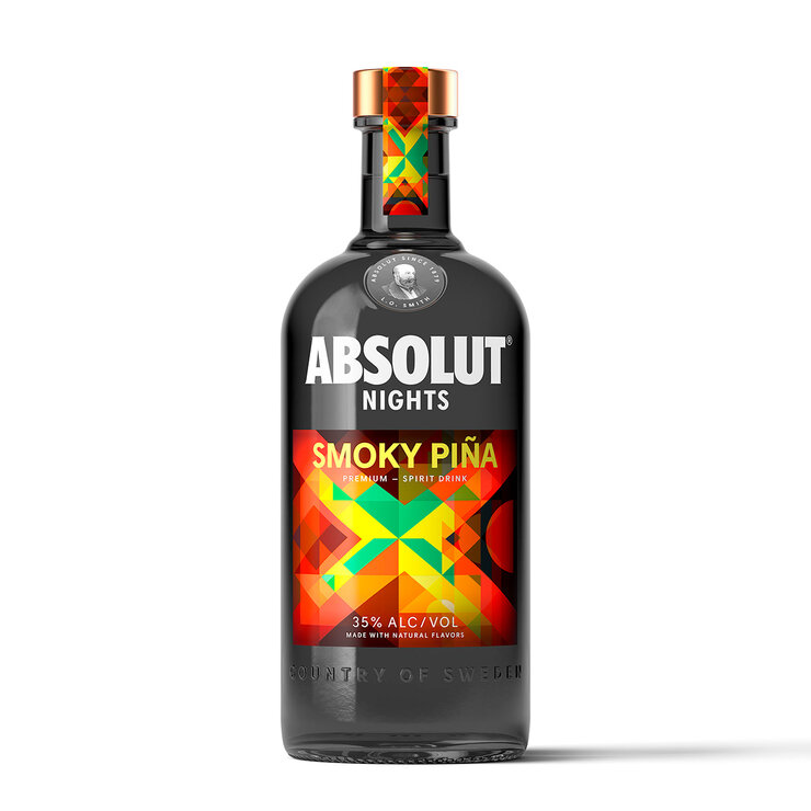 Vodka Absolut Smoky Piña 700ml