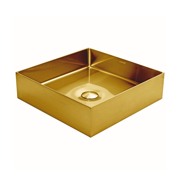 Rubinett, Ovalin de Baño Cuadrado - Dorado — Imagen 2 de 4