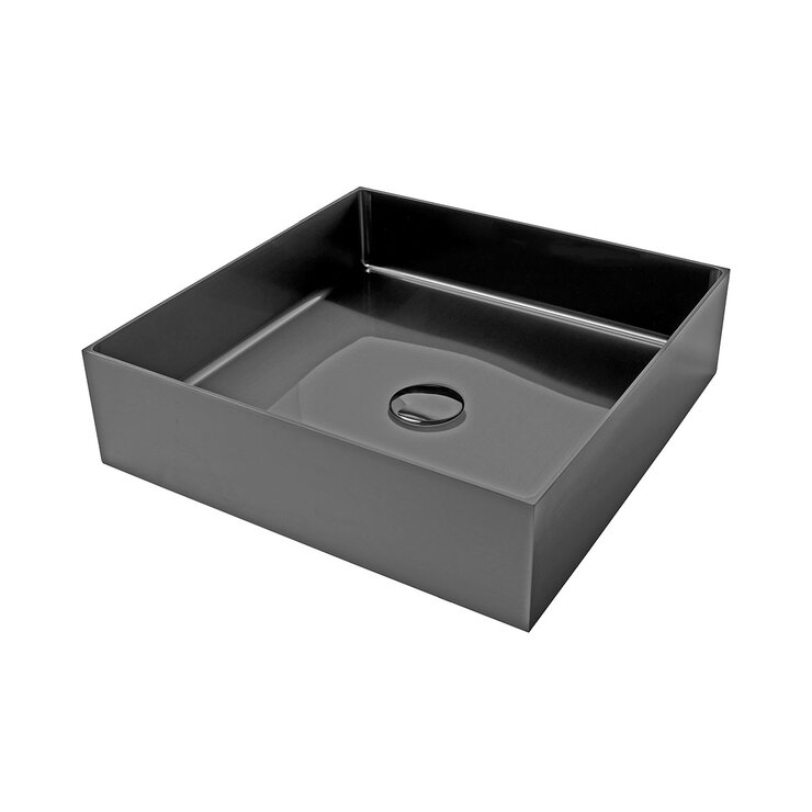 Rubinett, Ovalin de Baño Cuadrado - Negro Mate — Imagen 2 de 4