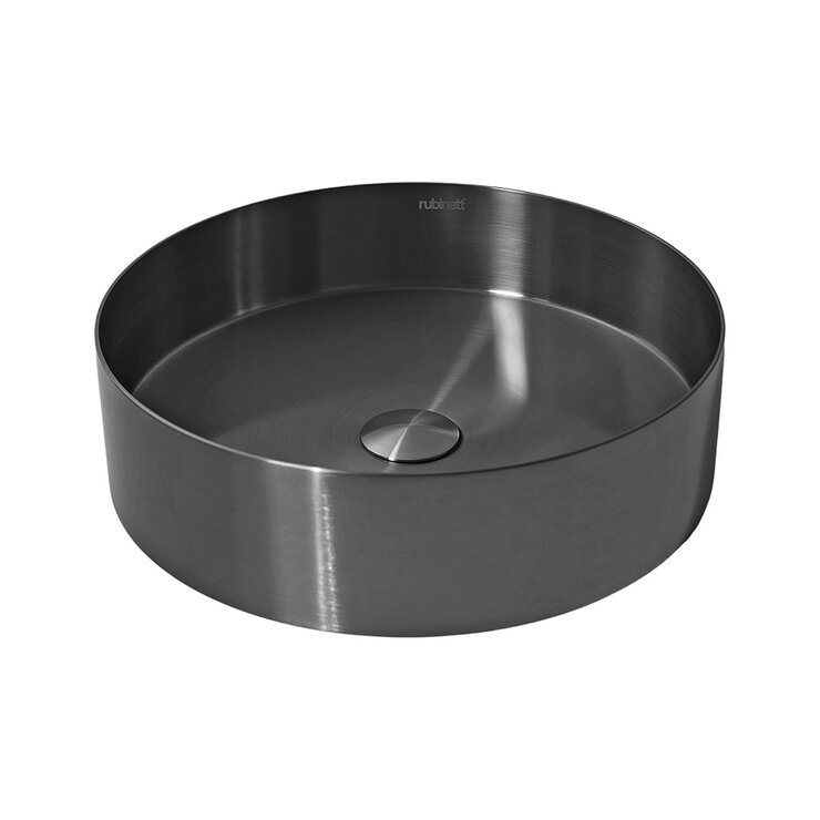 Rubinett, Ovalin de Baño Redondo - Negro Mate — Imagen 2 de 4