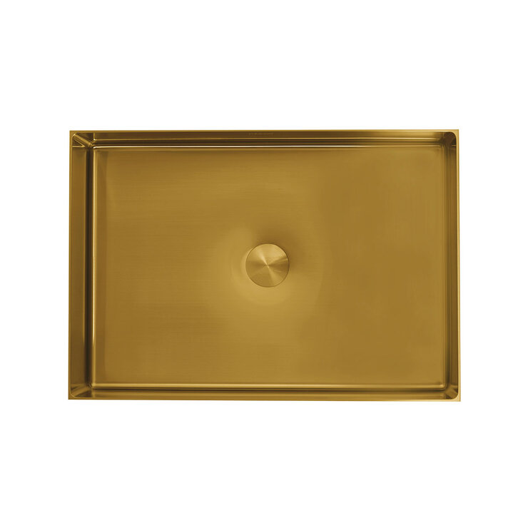 Rubinett, Ovalin de Baño Rectangular - Dorado — Imagen 2 de 4