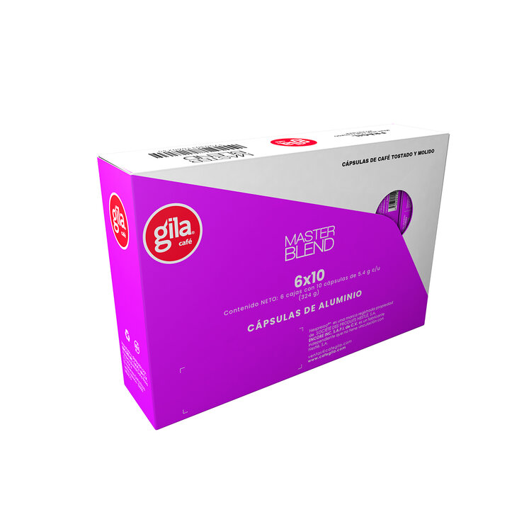 Café GILA Master Blend 60 cápsulas compatibles con cafeteras Nespresso  — Imagen 1 de 4