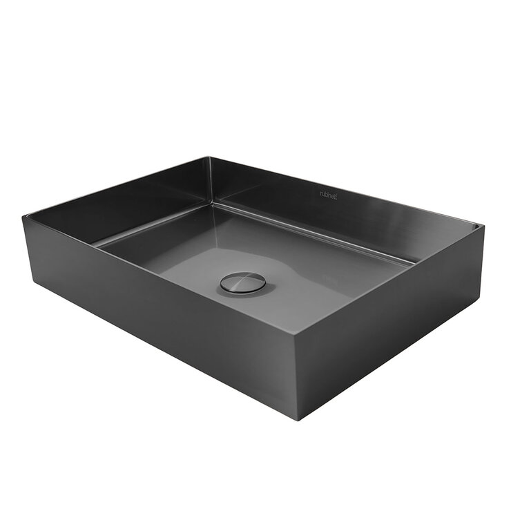 Rubinett, Ovalin de Baño Rectangular - Negro Mate — Imagen 2 de 4