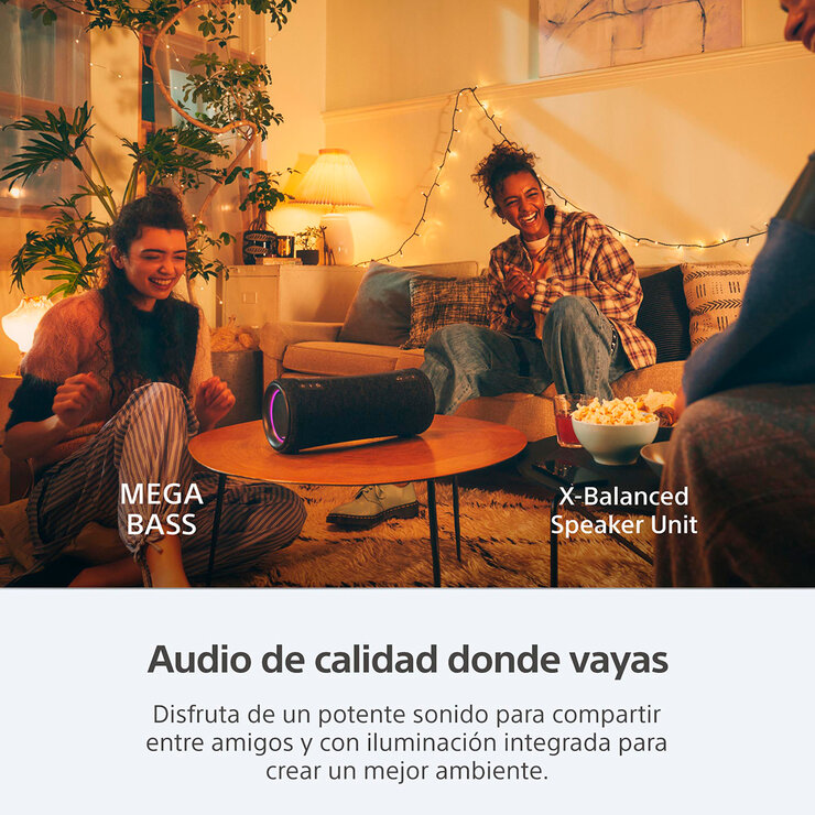 Sony SRS-XG300 Bocina inalámbrica portátil de la serie X color negro — Imagen 2 de 4