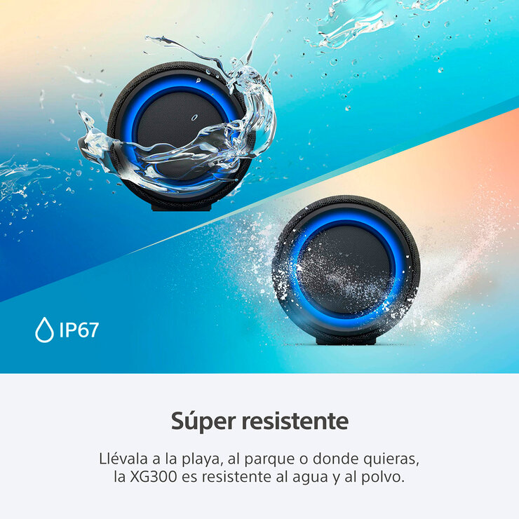 Sony SRS-XG300 Bocina inalámbrica portátil de la serie X color negro — Imagen 3 de 4