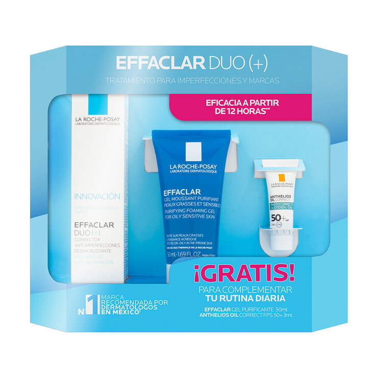 Pack Effaclar Duo 40 ml +Gel 50 ml +Anthelios Oil 3 ml — Imagen 1 de 4