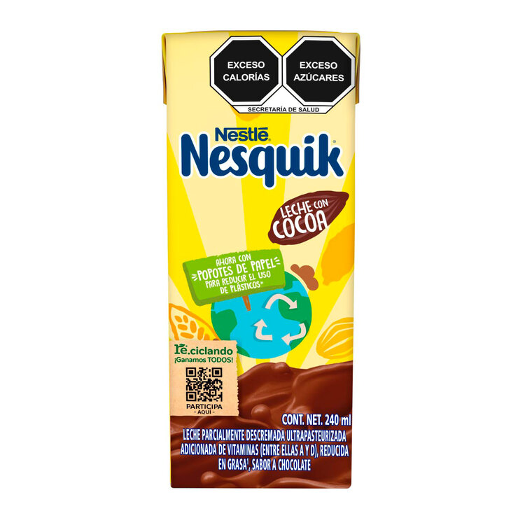 Nesquik Leche sabor Chocolate 27 pzas de 240 ml — Imagen 1 de 4