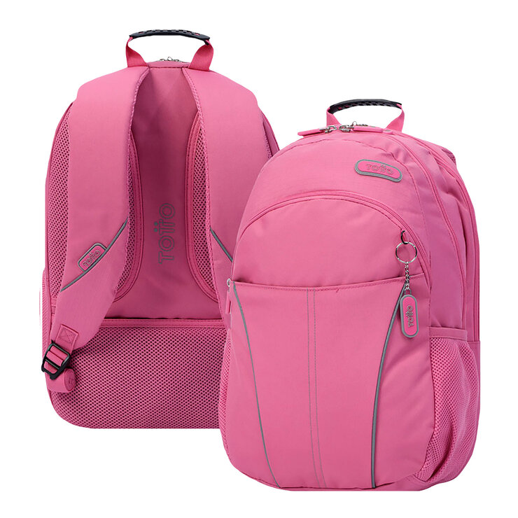 Mochila Cambri con estuche multiuso Zurich Rosa Totto — Imagen 3 de 4