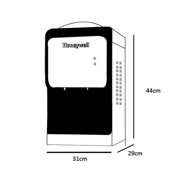 Honeywell Dispensador de Agua Caliente y Fría Para Mesa Termoeléctrico — Imagen 4 de 4