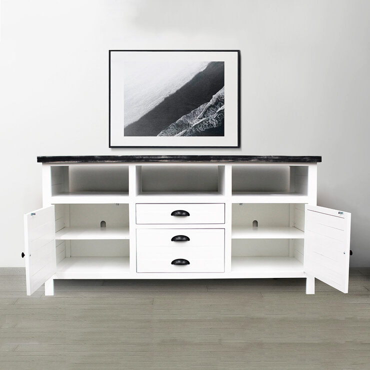 Montbrook Home, Volos, Consola Multimedia Capri -Blanco con Negro — Imagen 1 de 4