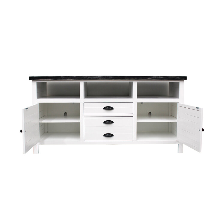Montbrook Home, Volos, Consola Multimedia Capri -Blanco con Negro — Imagen 2 de 4