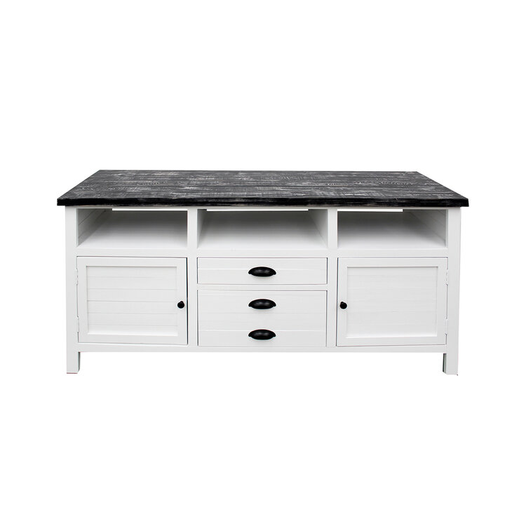 Montbrook Home, Volos, Consola Multimedia Capri -Blanco con Negro — Imagen 4 de 4