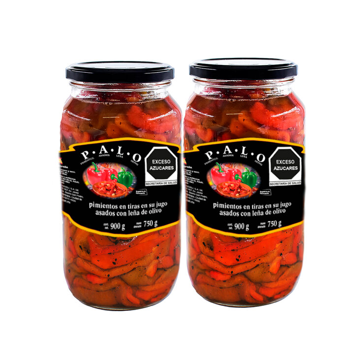 Palo Pimientos Asados en Leña de Olivo 2 pzas de 900 g — Imagen 1 de 3