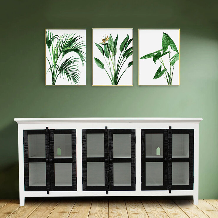 Monbrook Home, Georgia , Consola Multimedia Capri -Blanco Con Negro  — Imagen 1 de 4