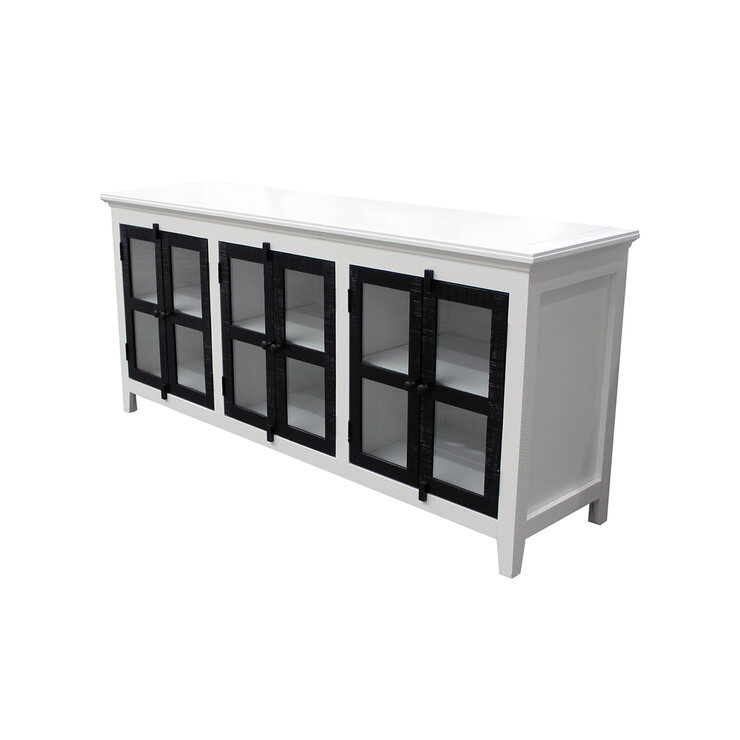 Monbrook Home, Georgia , Consola Multimedia Capri -Blanco Con Negro  — Imagen 2 de 4
