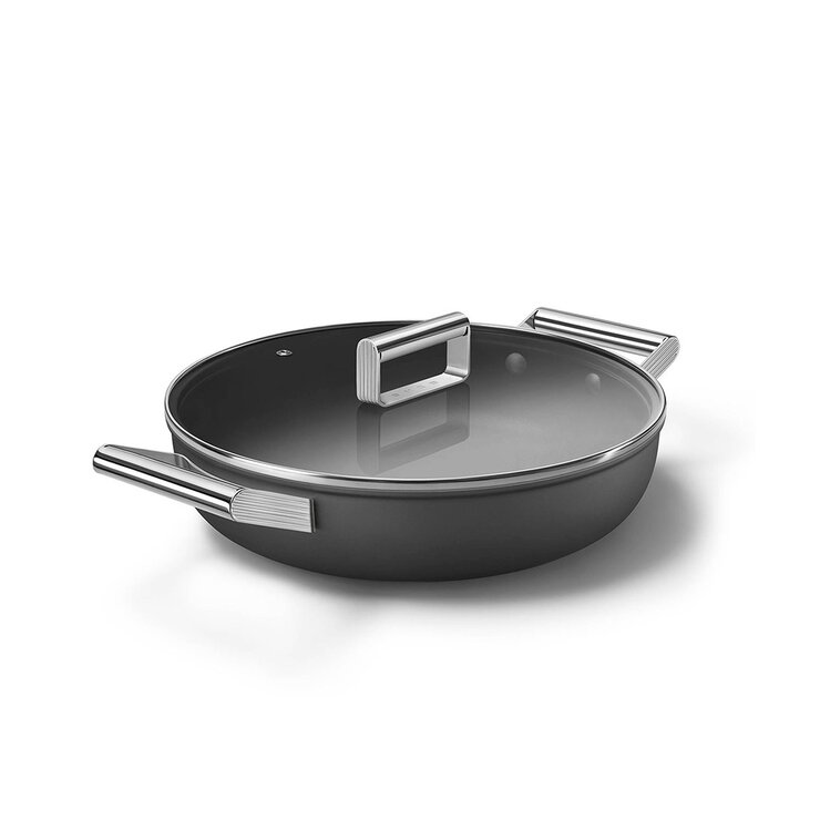 Smeg Cacerola de 28cm con Tapa de Cristal — Imagen 2 de 3