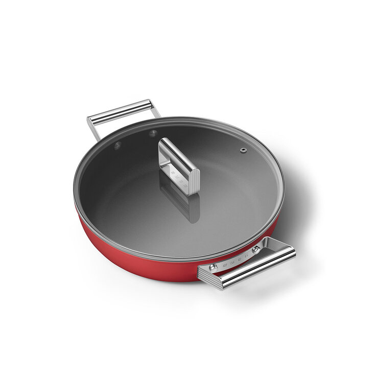 Smeg Cacerola de 28cm con Tapa de Cristal — Imagen 3 de 3