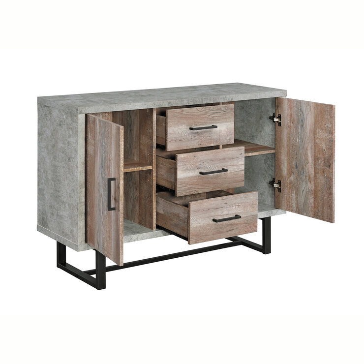 Coaster, Uxmal, Gabinete Decorativo de 3 Cajones y 2 Puertas — Imagen 4 de 4