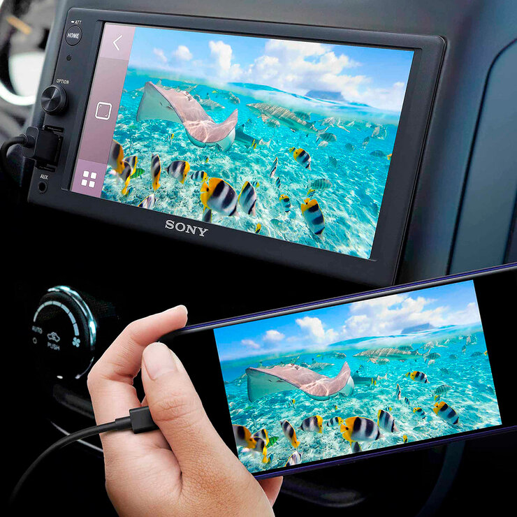 Sony XAV-1500 Pantalla Táctil para Auto con Bluetooth y WebLink™ Pantalla de 6.2”  — Imagen 4 de 4