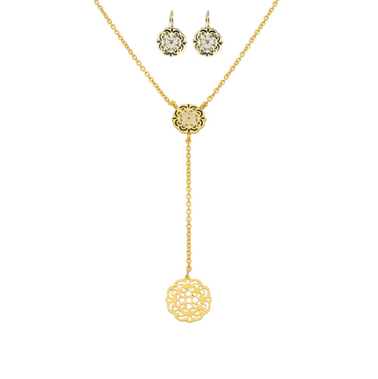 Mayfer, Juego de Mandalas con Collar y Aretes  — Imagen 1 de 3