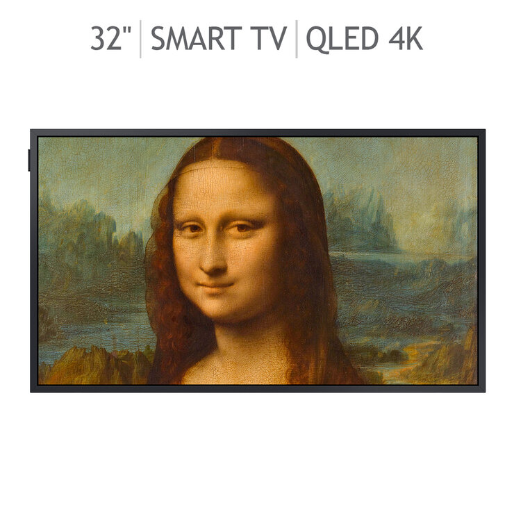 Samsung Pantalla 32" QLED The Frame 4K UHD Smart TV + Marco café — Imagen 1 de 4