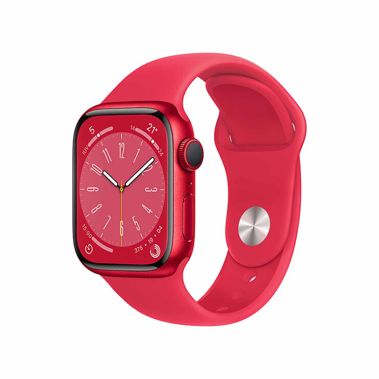 Apple Watch S 8 (GPS) - Caja de aluminio (PRODUCT)RED 41 mm con Correa deportiva (PRODUCT)RED - Talla única — Imagen 1 de 4