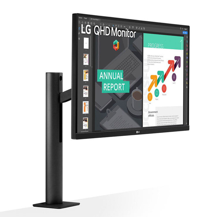 LG Monitor 27QN880-B.AWM QHD Ergo IPS con  USB Type-C™ — Imagen 2 de 4