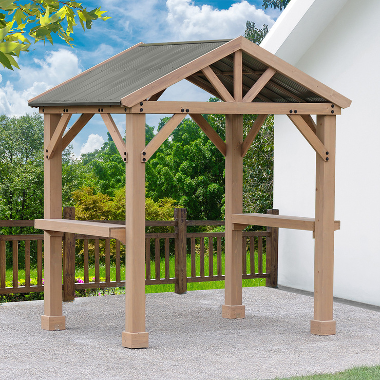 Yardistry Pérgola Pequeña de Madera para Jardín — Imagen 1 de 4