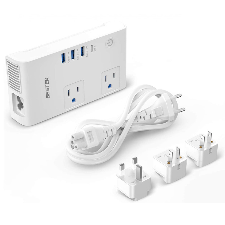 Bestek Multicontacto Convertidor Universal con Adaptadores Independientes 220V  MRJ201KU — Imagen 1 de 3