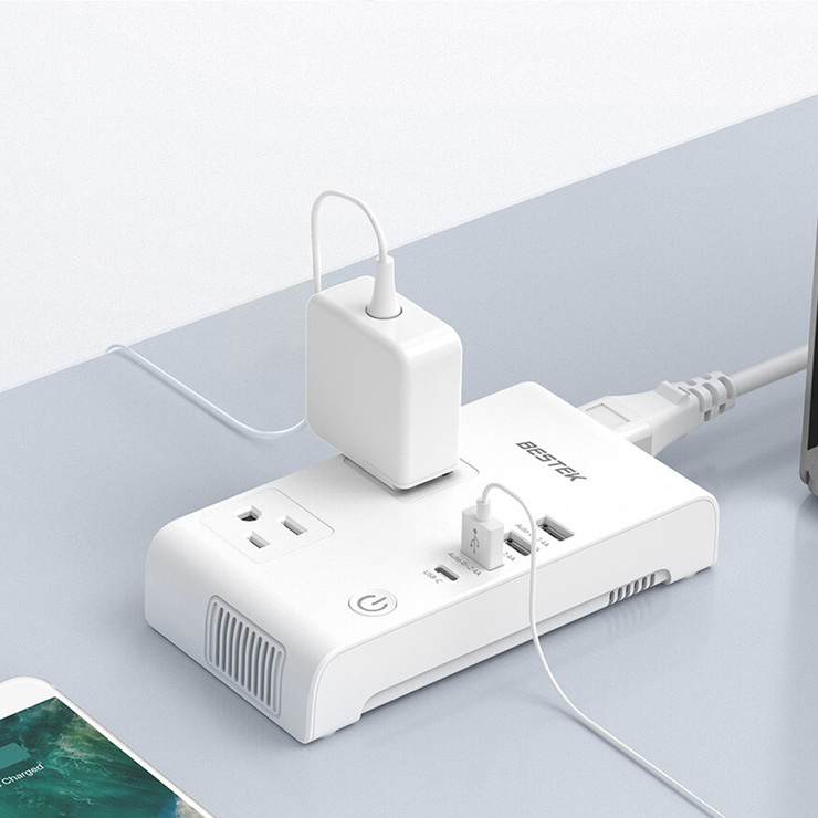 Bestek Multicontacto Convertidor Universal con Adaptadores Independientes 220V  MRJ201KU — Imagen 2 de 3