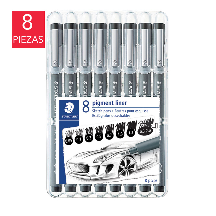 Staedtler Estilógrafos Desechables 8 Piezas — Imagen 1 de 3