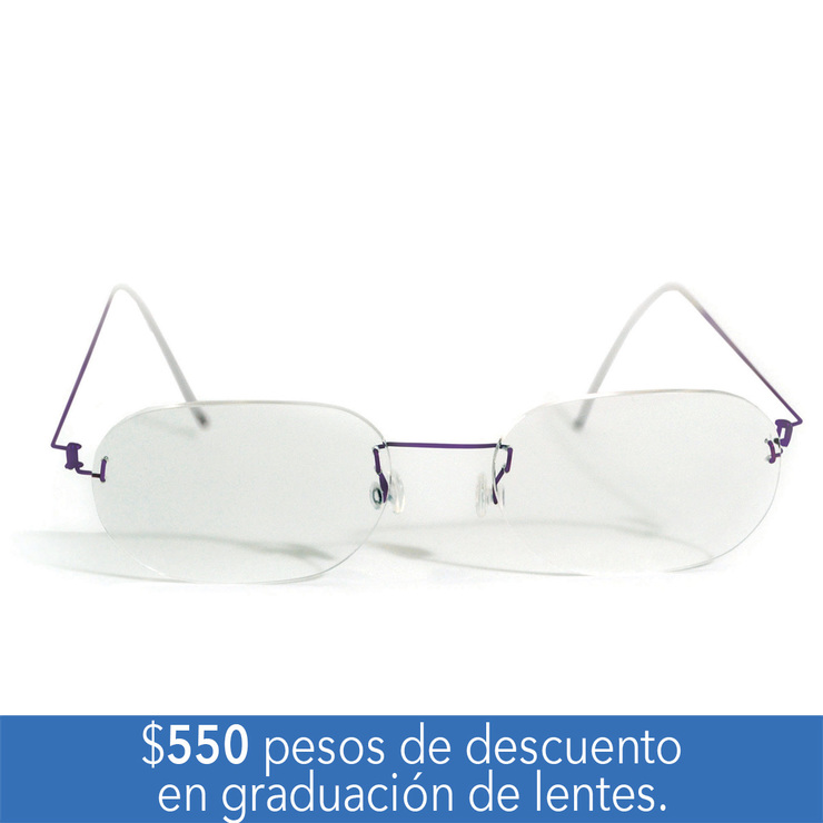 Micro 1G Armazón Oftálmico Samo Morado — Imagen 1 de 4