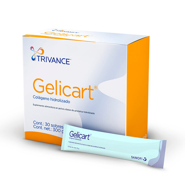 Gelicart colágeno hidrolizado 30 sobres con 10gr — Imagen 2 de 2
