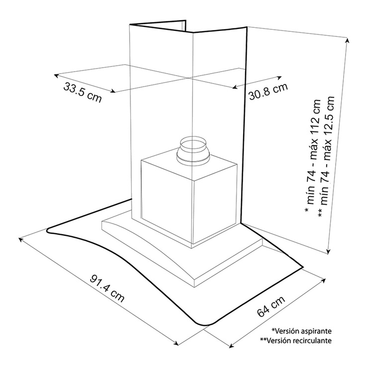 Teka campana de isla 91cm — Imagen 2 de 2
