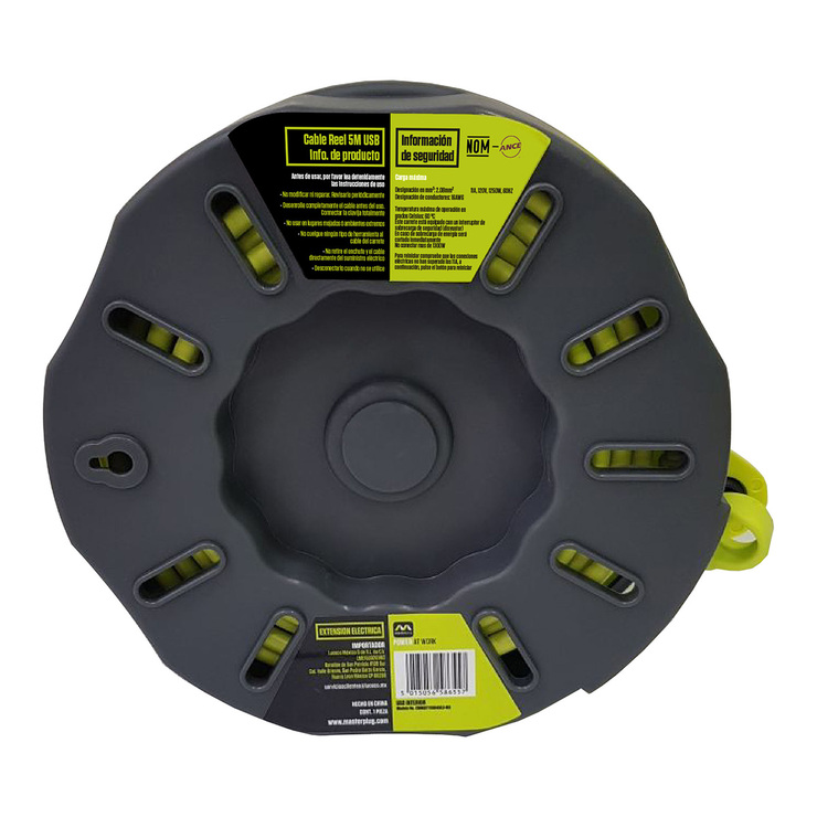 MasterPlug, Extensión Eléctrica de Cassette de 5M - Calibre 16 — Imagen 2 de 4
