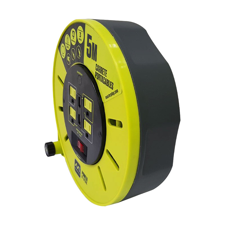 MasterPlug, Extensión Eléctrica de Cassette de 5M - Calibre 16 — Imagen 3 de 4