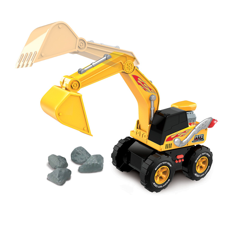 Mighty Tuff Crew Set de 3 Camiones de Construcción con Luces y Sonido — Imagen 4 de 4