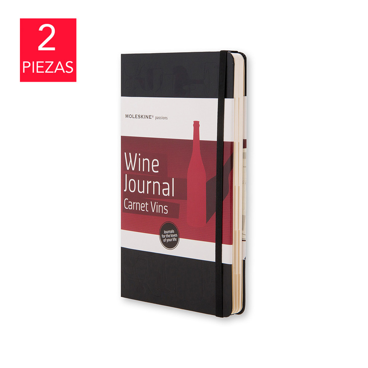 Moleskine Diario de Vino para Notas de Cata, 2 Piezas — Imagen 1 de 4