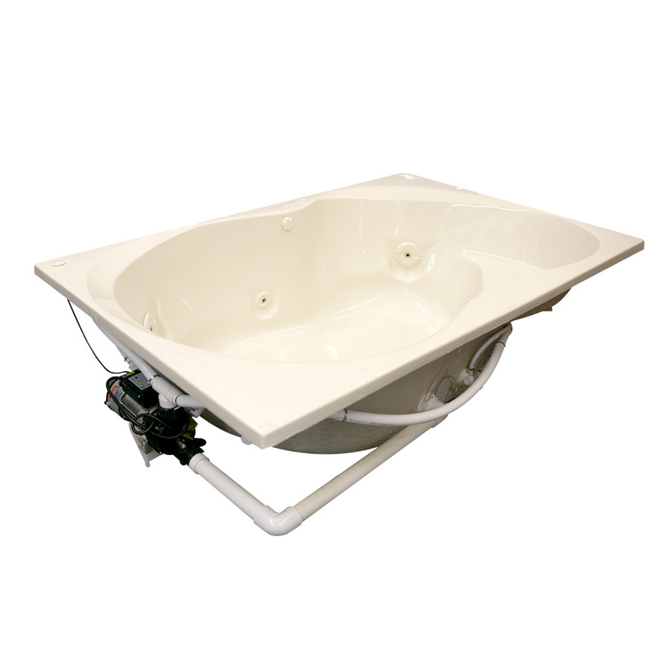 American Standard, Tina de Baño Ellisse Marfíl con Sistema de Hidromasaje — Imagen 2 de 4