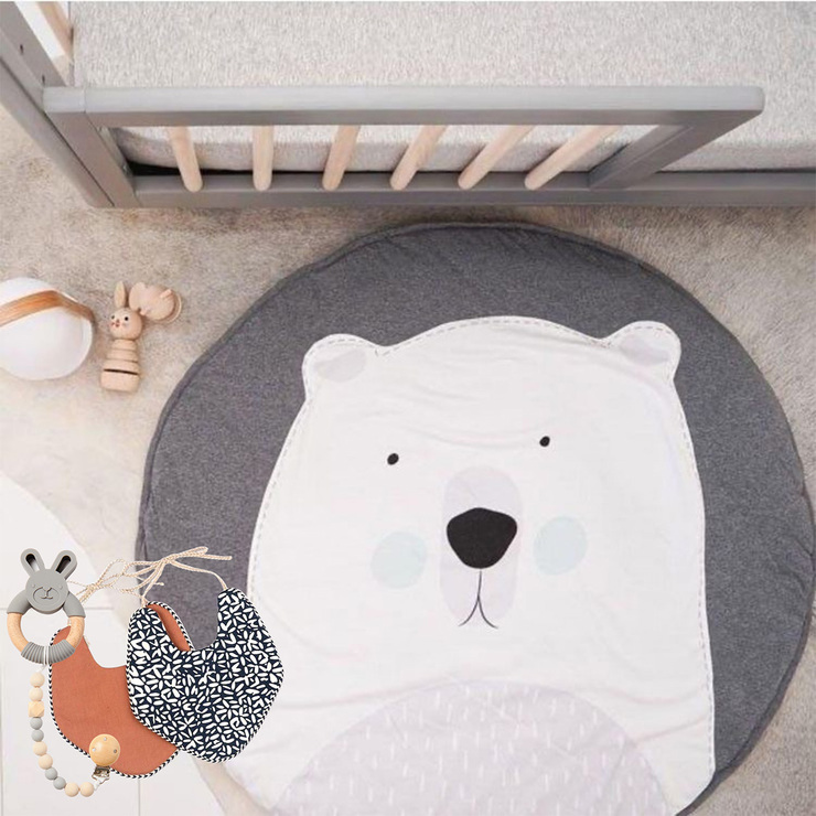 Icaru Kit de Tapete y Accesorios para Bebé con Diseño de Oso — Imagen 1 de 3