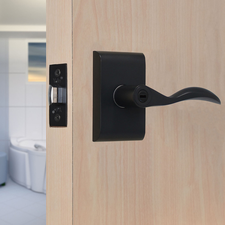 Yale, Manija Lujan para Baño Color Negro — Imagen 1 de 4