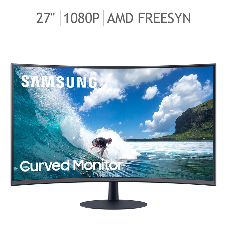 Samsung Curved Monitor 27" con Curvatura óptima 1000R — Imagen 1 de 4