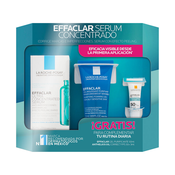 Pack Effaclar Serum 30ml + Gel 50ml + Anthelios Oil 3ml — Imagen 1 de 4