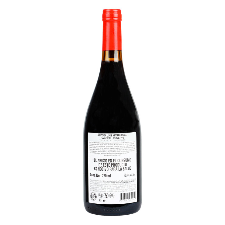 Vino Tinto Altos Las Hormigas Reserva 750ml — Imagen 2 de 2