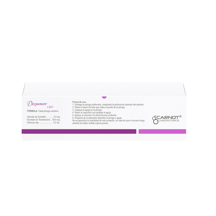 Despamen-LBD 50/2.5 mg Jeringa — Imagen 2 de 2