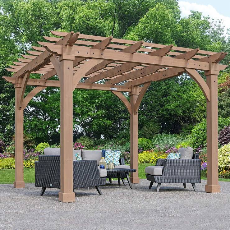 Yardistry Pérgola de Madera de 3.6m x 3.6m — Imagen 1 de 4