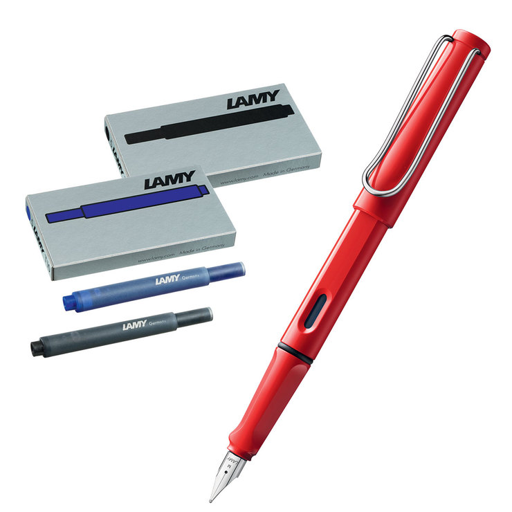 Lamy Safari Pluma Fuente con Cartuchos — Imagen 3 de 4